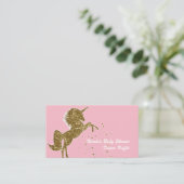 Gold Glitzer Sparkle Einhorn Windeln Raffelkarten Begleitkarte (Stehend Vorderseite)