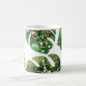 Gold Glitzer Sparkle Glam Tropical Blätter Sommer Kaffeetasse (Mittel)