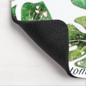 Gold Glitzer Sparkle Glam Tropische Blätter Chic Mousepad (Ecke)