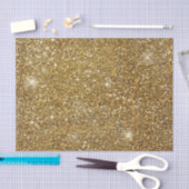 Gold Glitzer Sparkle Glitterie Funkelnd Hübsch Seidenpapier (Handwerk)