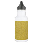 Gold Glitzer, Sparkle, Glitzer Hintergrund Edelstahlflasche (Rechts)