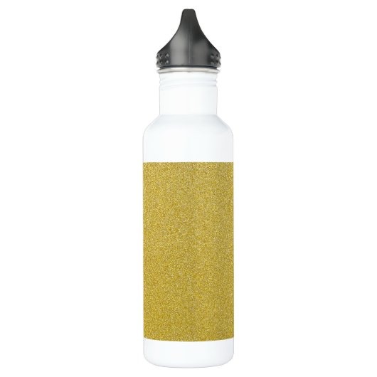 Gold Glitzer, Sparkle, Glitzer Hintergrund Edelstahlflasche (Links)