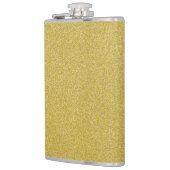 Gold Glitzer, Sparkle, Glitzer Hintergrund Flachmann (Links)