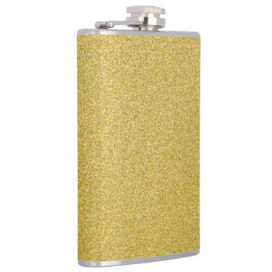 Gold Glitzer, Sparkle, Glitzer Hintergrund Flachmann (Rechts)