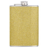 Gold Glitzer, Sparkle, Glitzer Hintergrund Flachmann (Vorderseite)