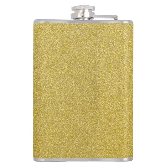 Gold Glitzer, Sparkle, Glitzer Hintergrund Flachmann (Rückseite)