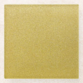Gold Glitzer, Sparkle, Glitzer Hintergrund Glasuntersetzer (Vorderseite)