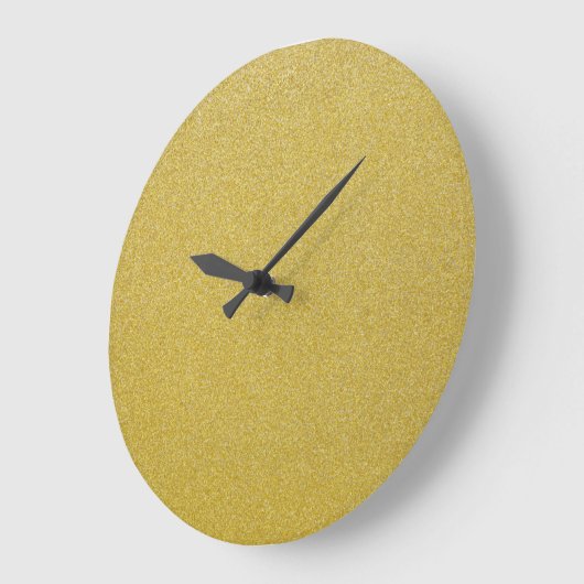 Gold Glitzer, Sparkle, Glitzer Hintergrund Große Wanduhr (Winkel)