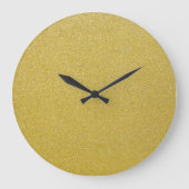 Gold Glitzer, Sparkle, Glitzer Hintergrund Große Wanduhr (Vorderseite)