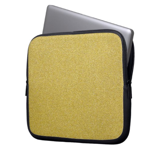 Gold Glitzer, Sparkle, Glitzer Hintergrund Laptopschutzhülle (Vorderseite Links)