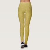 Gold Glitzer, Sparkle, Glitzer Hintergrund Leggings (Rückseite)