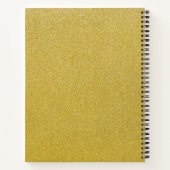 Gold Glitzer, Sparkle, Glitzer Hintergrund Notizblock (Rückseite)