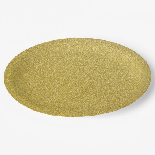 Gold Glitzer, Sparkle, Glitzer Hintergrund Pappteller (Schrägansicht)