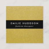 Gold Glitzer, Sparkle, Glitzer Hintergrund Quadratische Visitenkarte (Vorderseite)