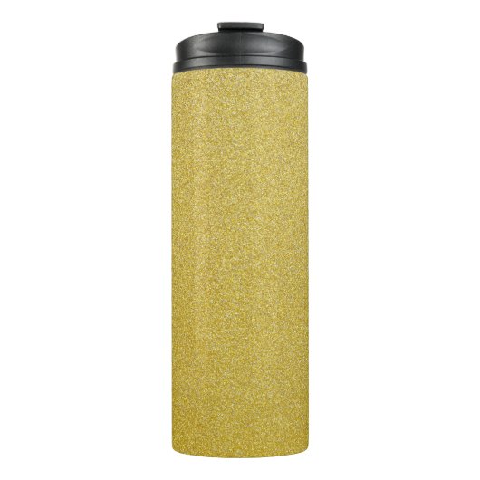 Gold Glitzer, Sparkle, Glitzer Hintergrund Thermosbecher (Vorderseite)