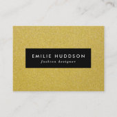 Gold Glitzer, Sparkle, Glitzer Hintergrund Visitenkarte (Vorderseite)