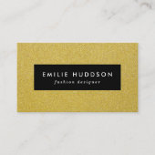 Gold Glitzer, Sparkle, Glitzer Hintergrund Visitenkarte (Vorderseite)