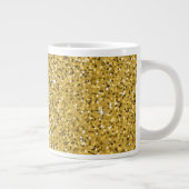 Gold Glitzer Sparkle Jumbo-Tasse (Rechts)