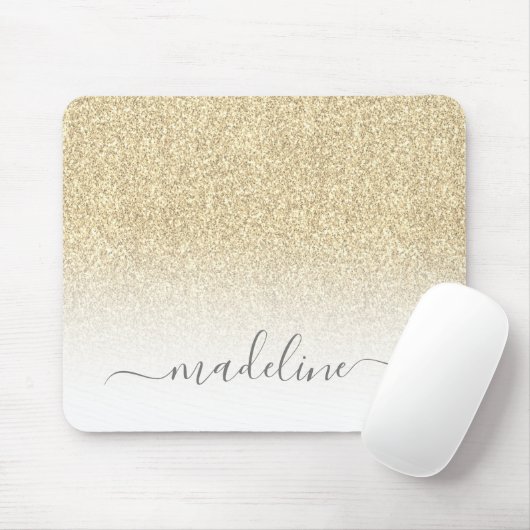 Gold Glitzer Sparkle Mousepad (Mit Mouse)