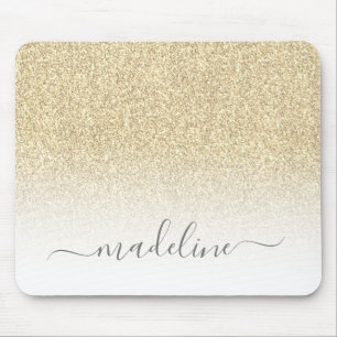 Gold Glitzer Sparkle Mousepad
