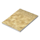 Gold Glitzer Sparkle Notizblock (Rotiert)