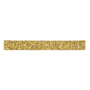 Gold Glitzer Sparkle Satinband