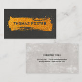 Gold Glitzer Sparkle Visitenkarte (Vorne/Hinten)