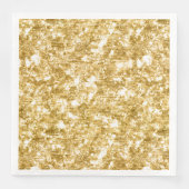 Gold Glitzer Sparkle Wedding Reception Party Serviette (Vorderseite)