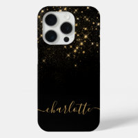 Gold Glitzer Sparkling Elegantes Glamour Script