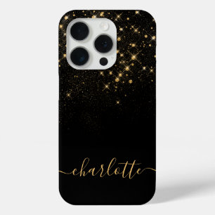 Gold Glitzer Sparkling Elegantes Glamour Script Case-Mate iPhone Hülle