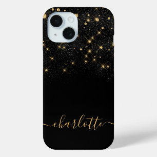 Gold Glitzer Sparkling Elegantes Glamour Script Case-Mate iPhone Hülle