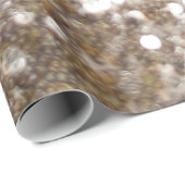 Gold Glitzer Sparkling Glam Girly Glitzy Geschenkpapier (Rolleneckpunkt)