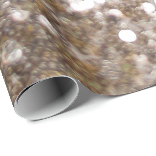 Gold Glitzer Sparkling Glam Girly Glitzy Geschenkpapier (Rolleneckpunkt)