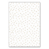 Gold Glitzer Sparkling Stars Tischnummer (Rückseite)