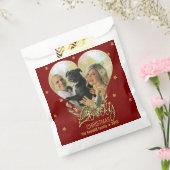 Gold Glitzer Star Heart Foto Geschenktütchen (Versiegelt)