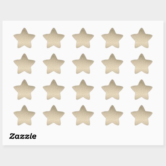 Gold Glitzer Star Sticker (Blatt)