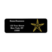 Gold Glitzer Starfish Custom (Vorne)