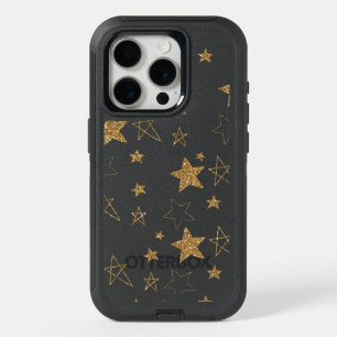 Gold Glitzer Stars