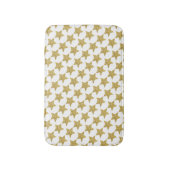 Gold Glitzer Stars Badematte (Vorderseite Vertikal)