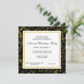 Gold Glitzer Stars Business Party Einladung (Stehend Vorderseite)