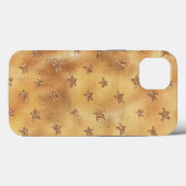 Gold Glitzer Stars Case-Mate iPhone Hülle (Rückseite (Horizontal))