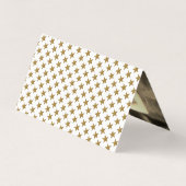 Gold Glitzer Stars Foto Save the Date Card Visitenkarten (Rückseite)