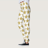 Gold Glitzer Stars Leggings (Links)