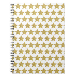 Gold Glitzer Stars Notizblock