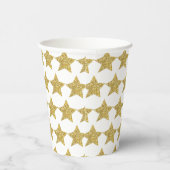 Gold Glitzer Stars Pappbecher (Rechts)