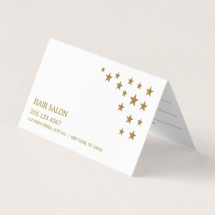 Gold Glitzer Stars Terminkarte Visitenkarten