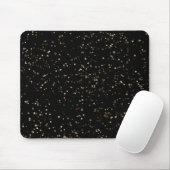 Gold Glitzer Staub auf schwarz Mousepad (Mit Mouse)