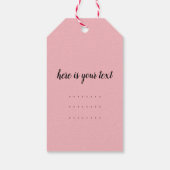 Gold-Glitzer-Sterne, rosa und goldfarben Geschenkanhänger (Rückseite)