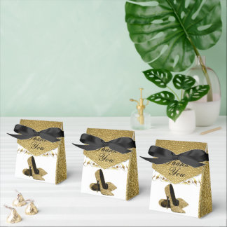 Gold Glitzer Stiletto Heelse Geschenkschachtel