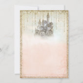 Gold Glitzer Storybook Polterabend Einladung (Rückseite)